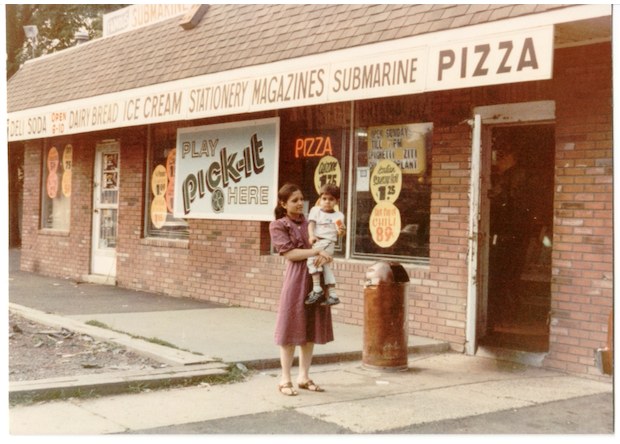 Young Amar with mom.