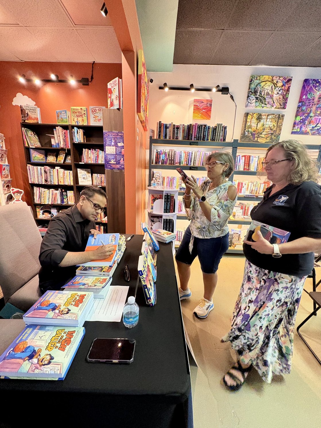 Book signing.